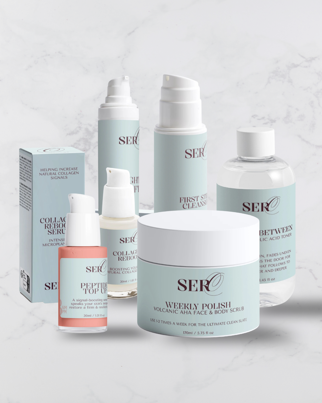 Skincare products for reactive and sensitive menopause skin by Face by SERO
