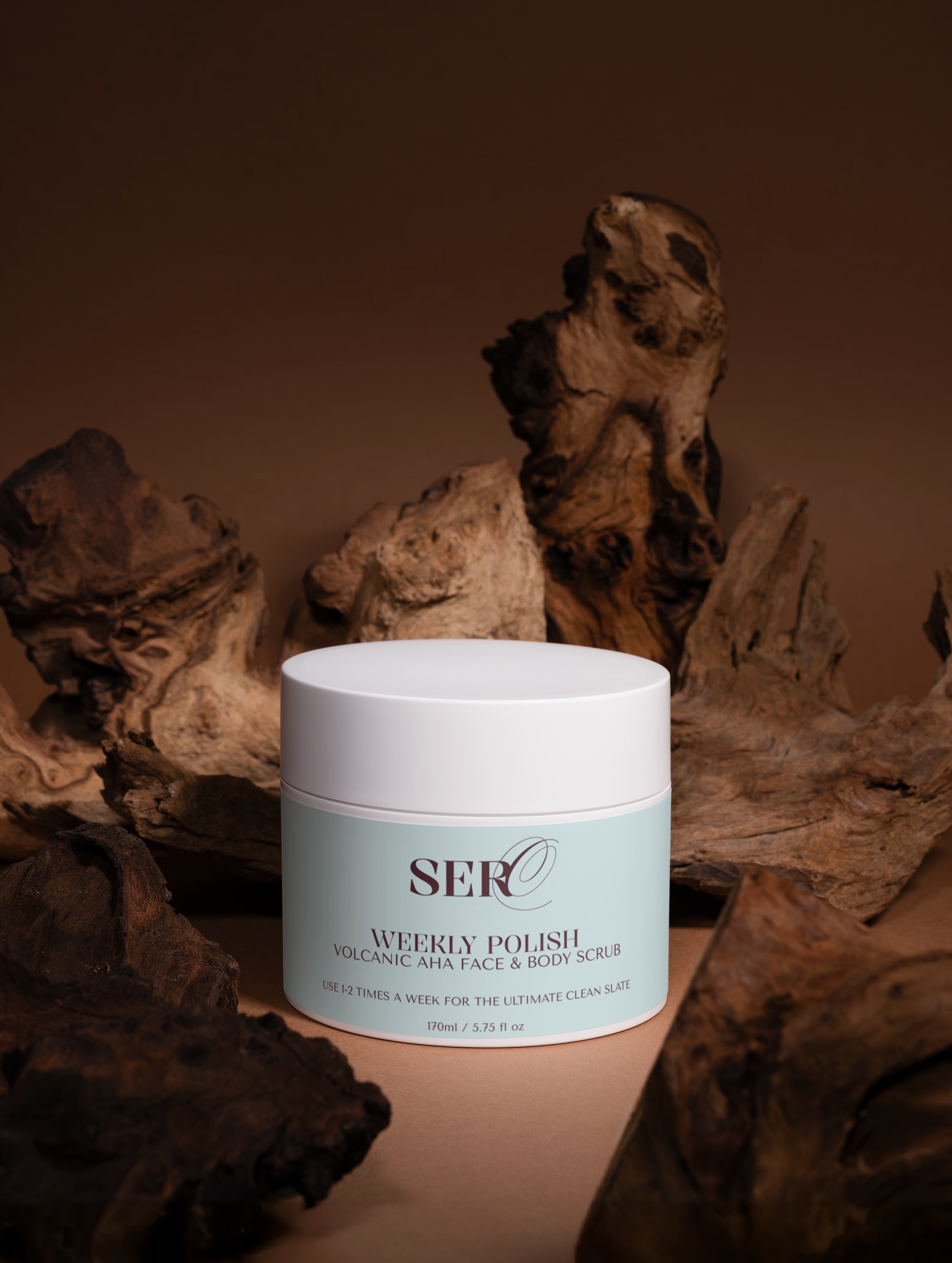 Weekly Polish scrub texture with volcanic sand particles visible