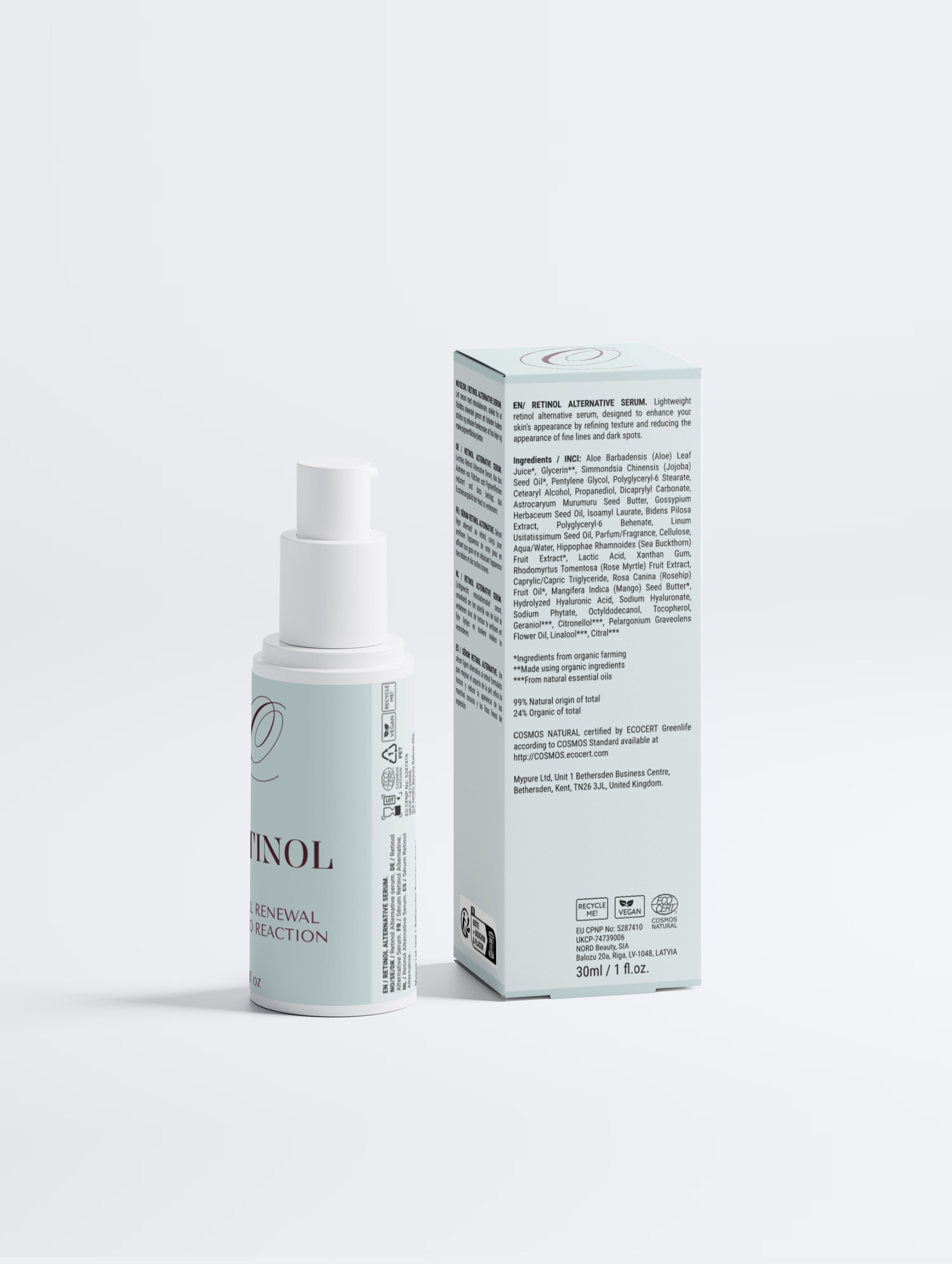 Bio-Retinol serum texture — gentle formula for sensitive menopausal skin