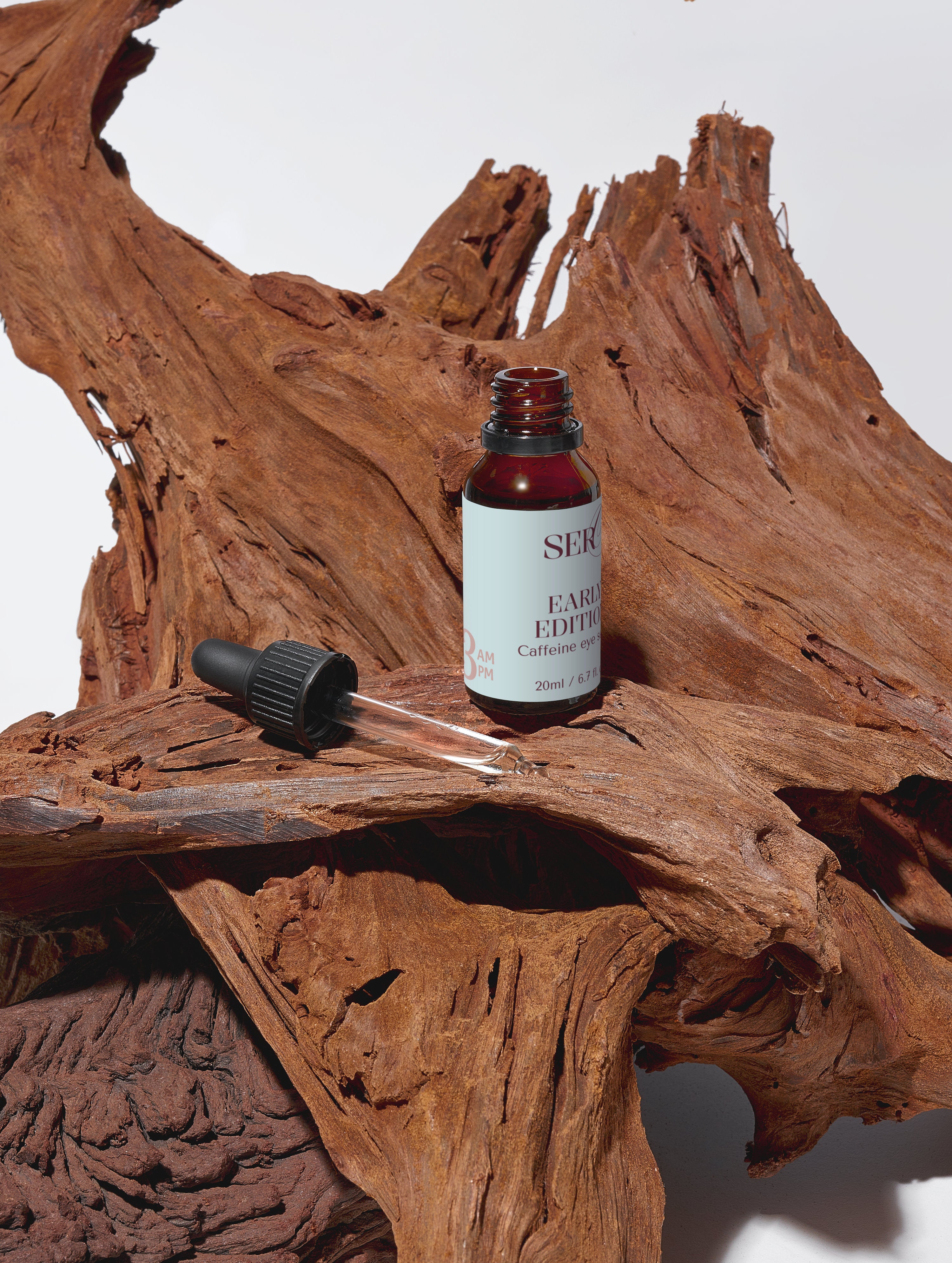 Early Edition caffeine booster key ingredients — 1% caffeine and hyaluronic acid