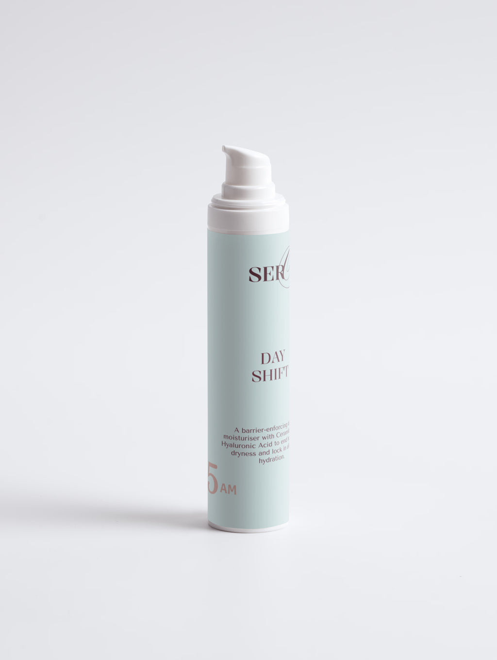 The Day Shift moisturiser texture — fragrance-free formula for menopausal dry skin