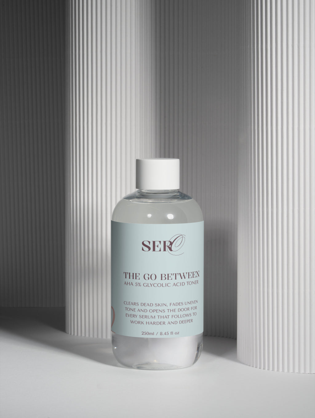 The Go-Between toner key ingredients — glycolic acid and betaine for even skin tone during menopause