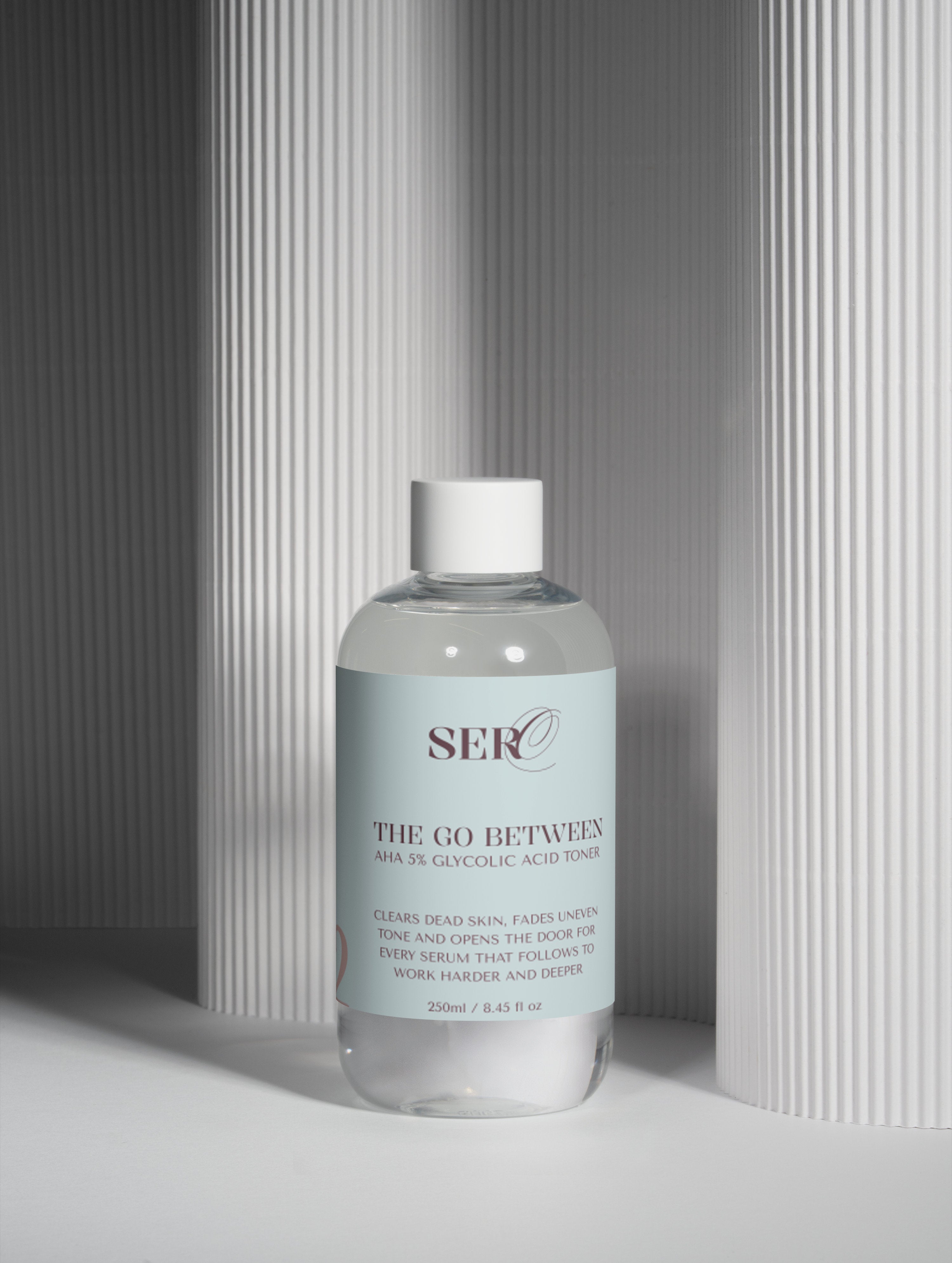 The Go-Between toner key ingredients — glycolic acid and betaine for even skin tone during menopause