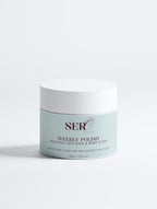 Weekly Polish face and body scrub jar — volcanic sand exfoliator by Face by SERO