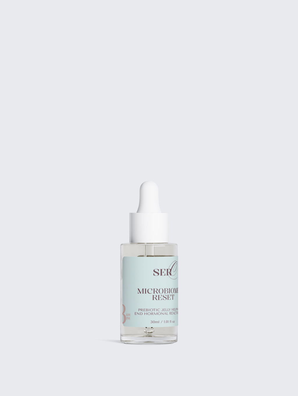 Microbiome Reset Serum key ingredients — prebiotics and hyaluronic acid for menopause skin