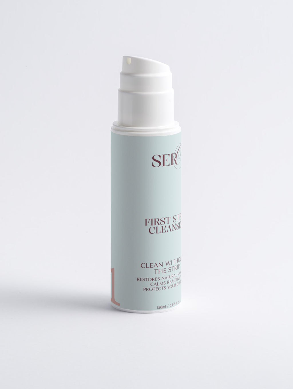 First Step oil-to-milk cleanser bottle — menopause skincare by Face by SERO