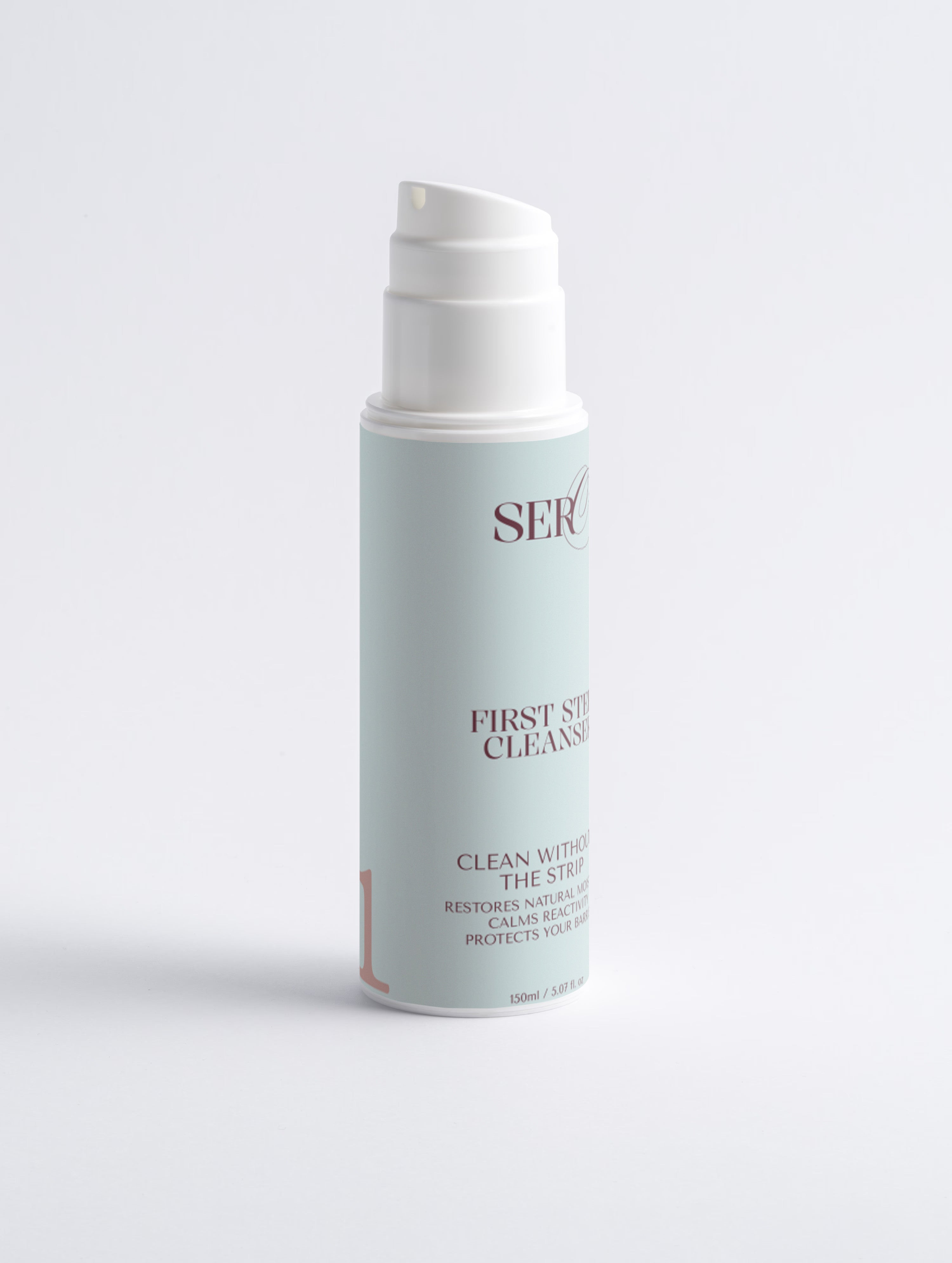 First Step oil-to-milk cleanser bottle — menopause skincare by Face by SERO
