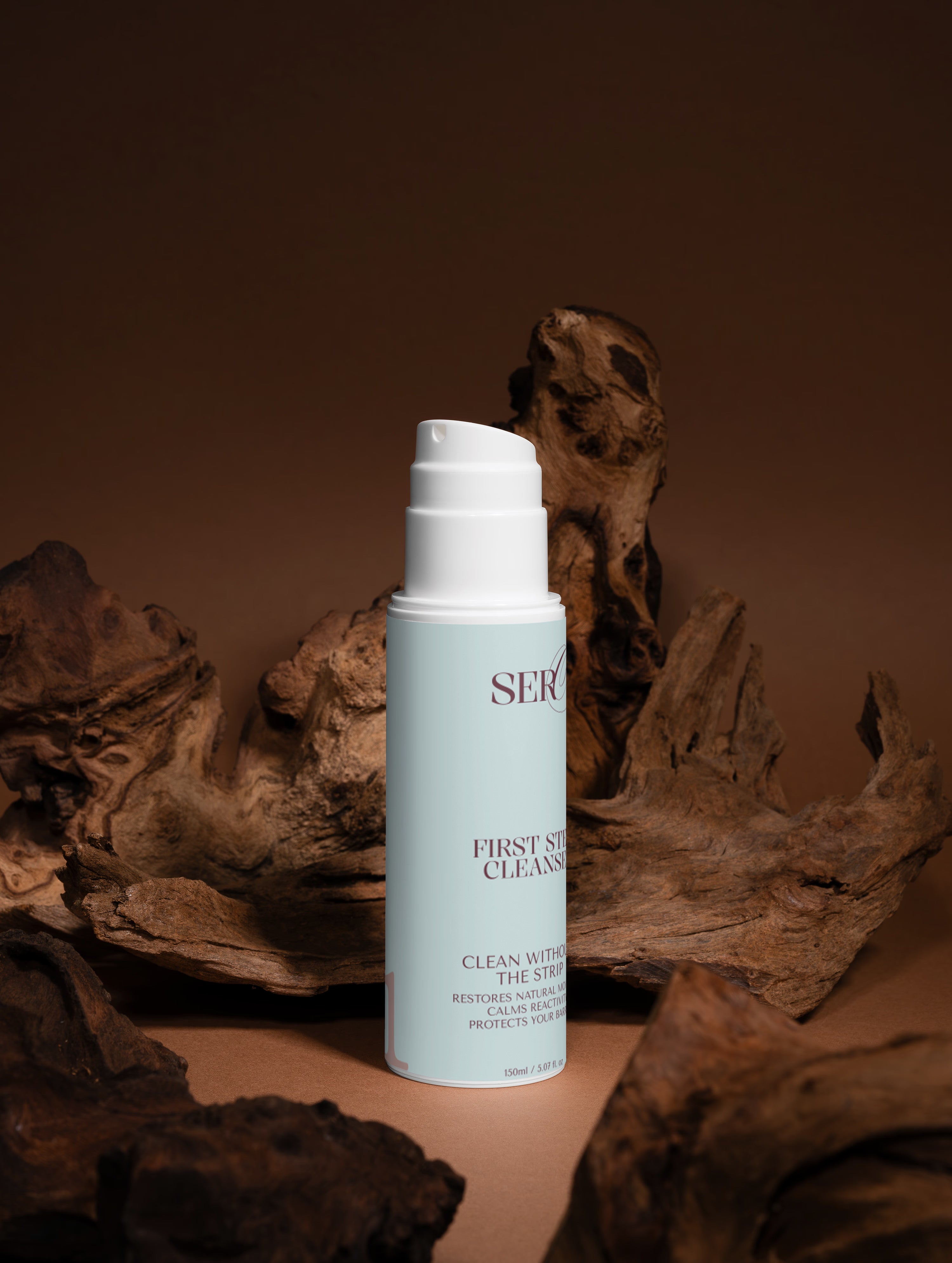 First Step cleanser key ingredients including sunflower oil and chamomile extract