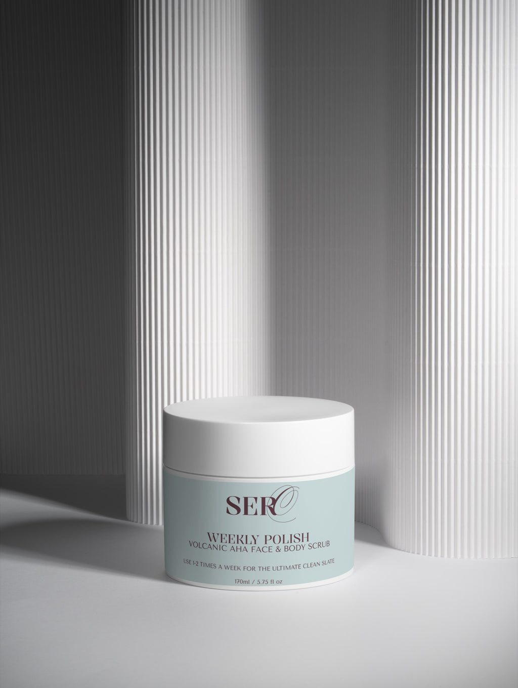 Weekly Polish scrub applied to skin for gentle exfoliation during menopause